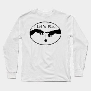 Let's play gamer Creation of Adam Yo-yo Long Sleeve T-Shirt